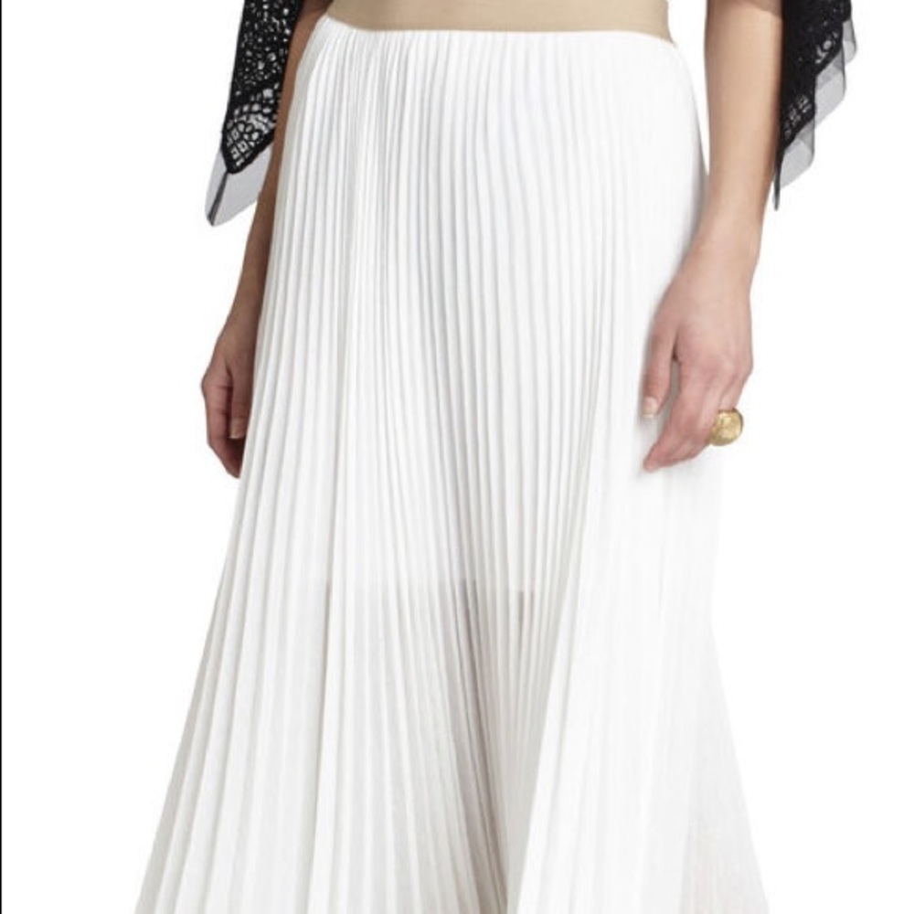 Pleated Maxi Skirt